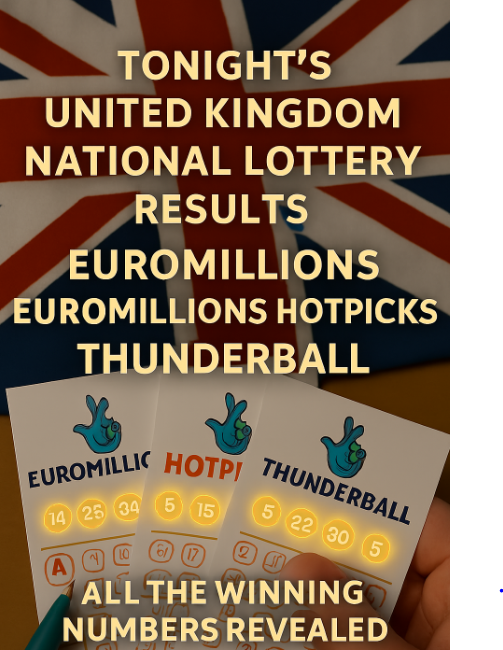 Tonights United Kingdom National Lottery Results: EuroMillions, EuroMillions HotPicks, and Thunderball