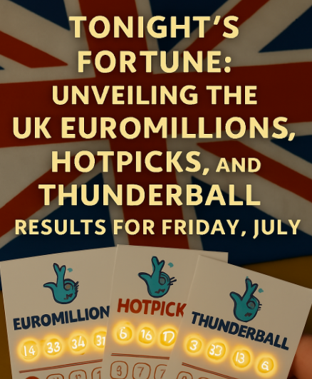 Tonights Fortune: Unveiling the UK EuroMillions, HotPicks, and Thunderball Results for Friday, July 25, 2025